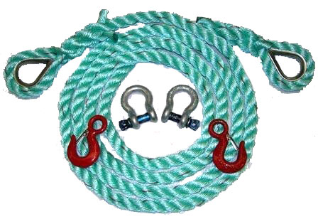 hand spliced tow rope kit